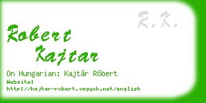 robert kajtar business card
